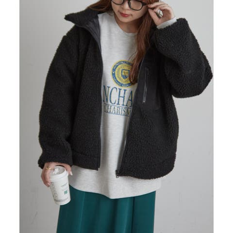 NICE CLAUP OUTLET（ナイスクラップ） | エステルボアスタンドジャケット