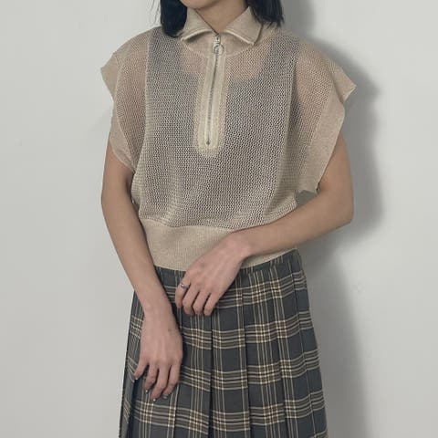 NICOLE（ニコル） | WEB限定メッシュハーフジップベスト