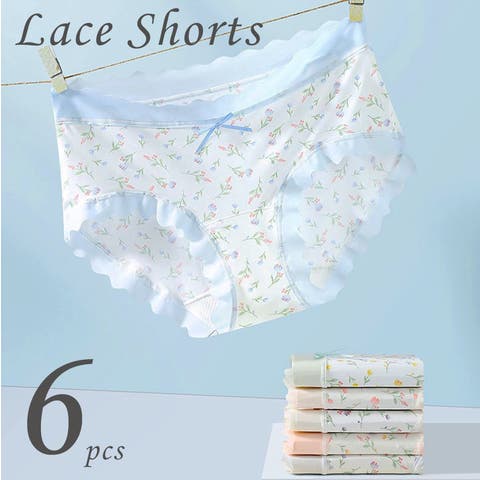 nijibra（ﾆｼﾞﾌﾞﾗ） | 花柄レ－スショ－ツ6枚セットM/L ショ－ツ 福袋 下着 レディース インナー パンツ ショ－ツ