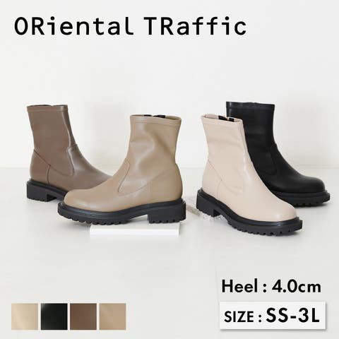 ORiental TRaffic（オリエンタルトラフィック） | 厚底 タンクソールストレッチブーツ/31414