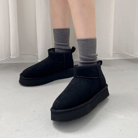 ORiental TRaffic（オリエンタルトラフィック） | 軽量 厚底 ムートンショートブーツ/35401