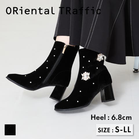 ≪オリエンタルトラフィック≫フラワービジューヒールブーツ/41438[品番：ORTS0008884]｜ORiental  TRaffic（オリエンタルトラフィック）のレディースファッション通販｜SHOPLIST（ショップリスト）