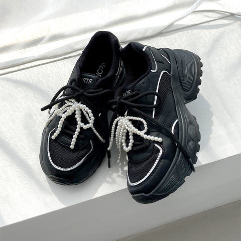 ORiental TRaffic（オリエンタルトラフィック） | パールリボン付きダッドスニーカー/OT3781