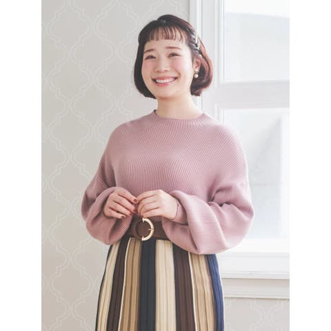 Re-J＆SUPURE（リジェイアンドスプル） | ボトルネックミルキーニットトップス