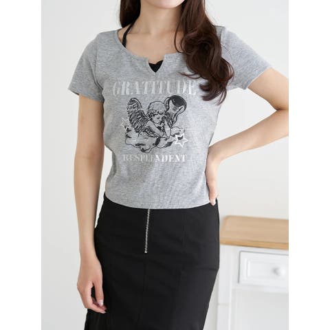 LUDIC PARK（ルディックパーク） | テレコ エンジェルレイヤード風Tシャツ