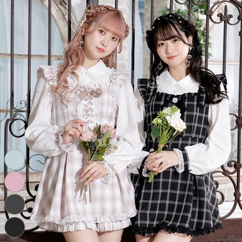 バックリボンラッフルセットアップ[品番：PLMW0012905]｜NOEMIE