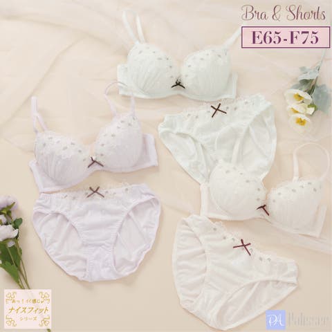 palissee（パリーゼ） | 【EFカップ】フルールアップリケ３/４カップブラ＆ショーツ　