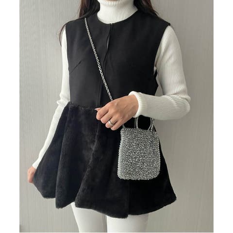 ベスト・ジレ ブラック/黒色系（レディース） - ファッション通販