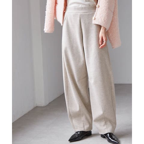 RANAN（ラナン） | フェイクウールバレルレッグカーブパンツ