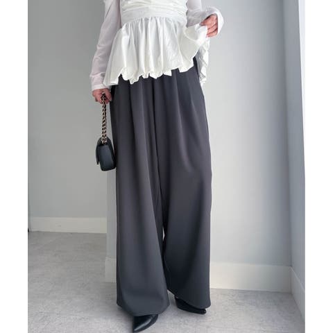 RANAN（ラナン） | 【S～3L展開】とろみ２タックイージーパンツ