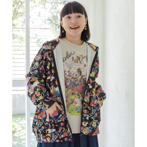 ScoLar（スカラー） | いたずらグミ柄 ロングスリーブTシャツ