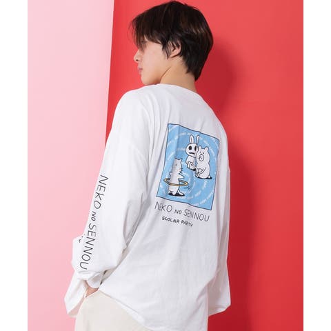 ScoLar（スカラー） | ネコの洗脳柄ロングスリーブTシャツ