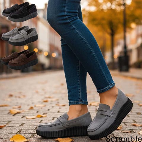 Scramble（スクランブル） | 厚底ローファースエードシューズ