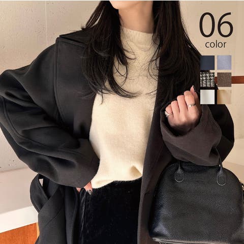 SETUP7【WOMEN】（セットアップセブン） | 【SETUP7】ベルテッドダブルチェスターオーバーシルエット　コート　STYLE MOMENT COAT