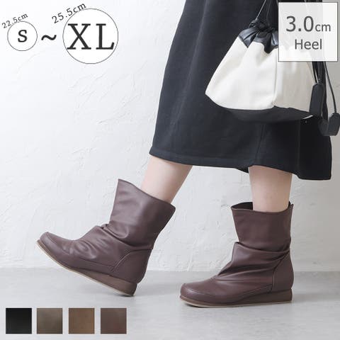 UNIQLO サイドゴアブーツ ブラック いとおしい 25.5cm