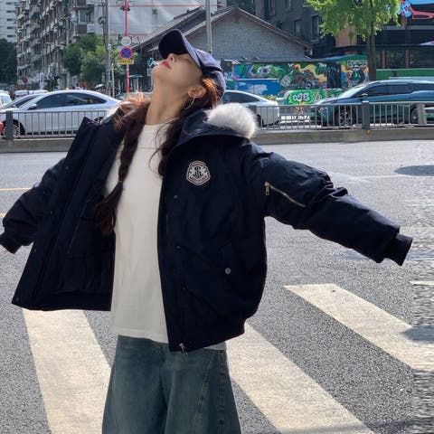 17kg（イチナナキログラム） | ユニセックス☆ミリタリー風ペアパーカーコート大毛襟