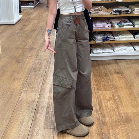 17kg（イチナナキログラム） | ユニセックス☆【春】マルチポケット カーブパンツワイド カーゴパンツ