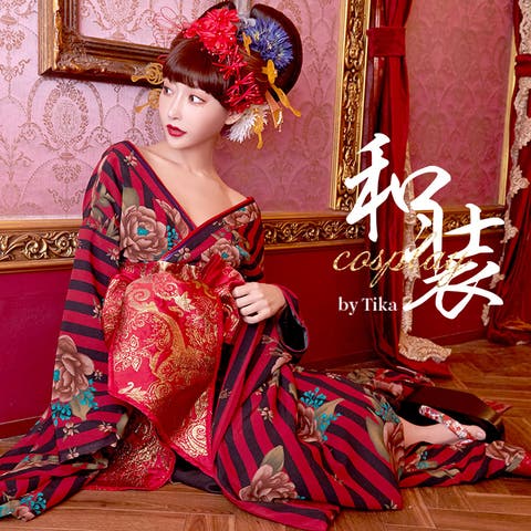 着物ドレス浴衣長い伝統的な着物cosアニメ桜写真服 - メルカリ