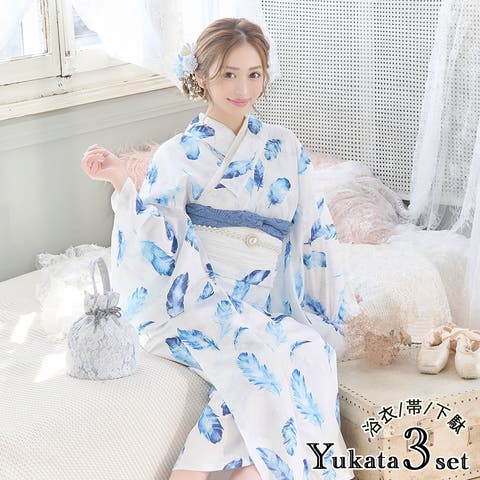 ネイビー うちわ模様 花柄 レディース 浴衣 ネイビー うちわ模様 花柄 レディース 浴衣