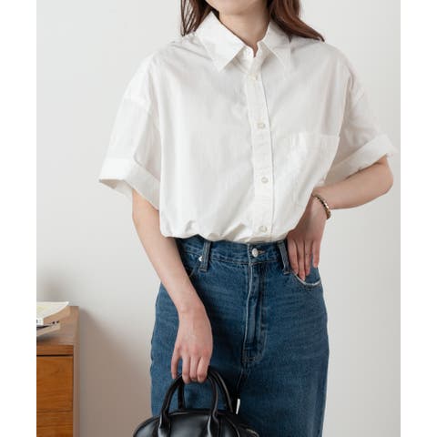 WEGO【WOMEN】（ウィゴー） | BIGシャツ(半袖) メンズ レディース 春 夏 羽織り 半袖 オーバーサイズ ゆったり 定番 カジュアル 韓国 韓国ファッション