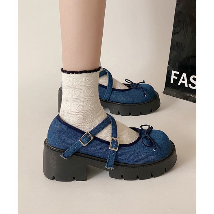 リボンデザイン厚底ヒールパンプス | SHEPP | 詳細画像10 
