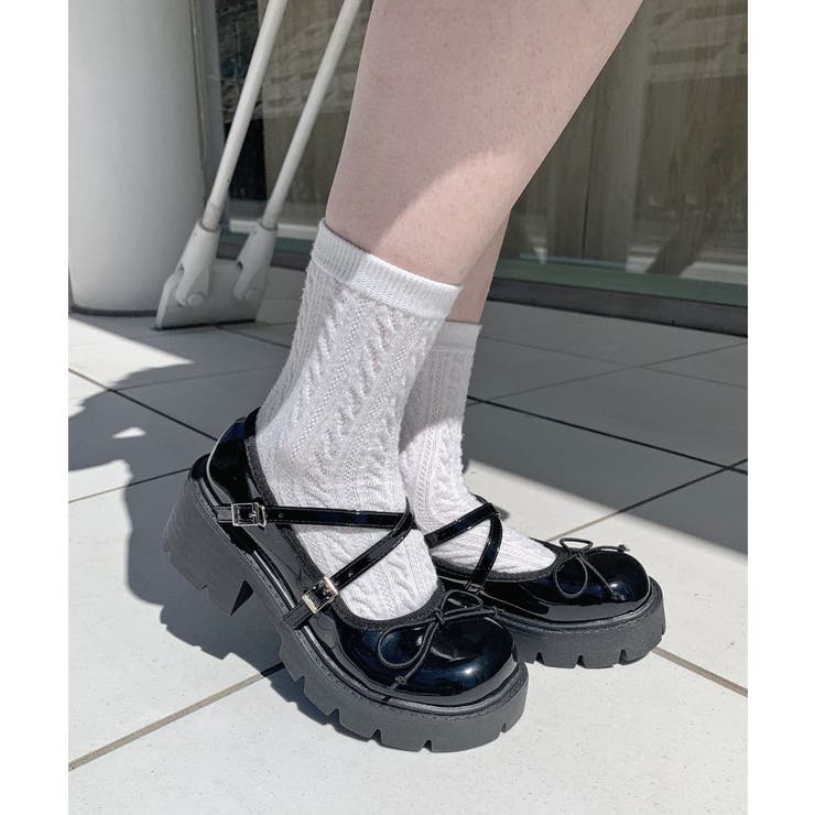 リボンデザイン厚底ヒールパンプス | SHEPP | 詳細画像25 