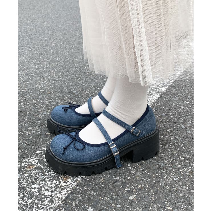リボンデザイン厚底ヒールパンプス | SHEPP | 詳細画像35 