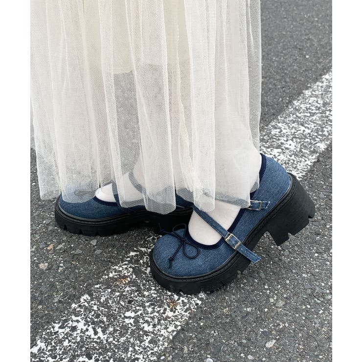 リボンデザイン厚底ヒールパンプス | SHEPP | 詳細画像36 