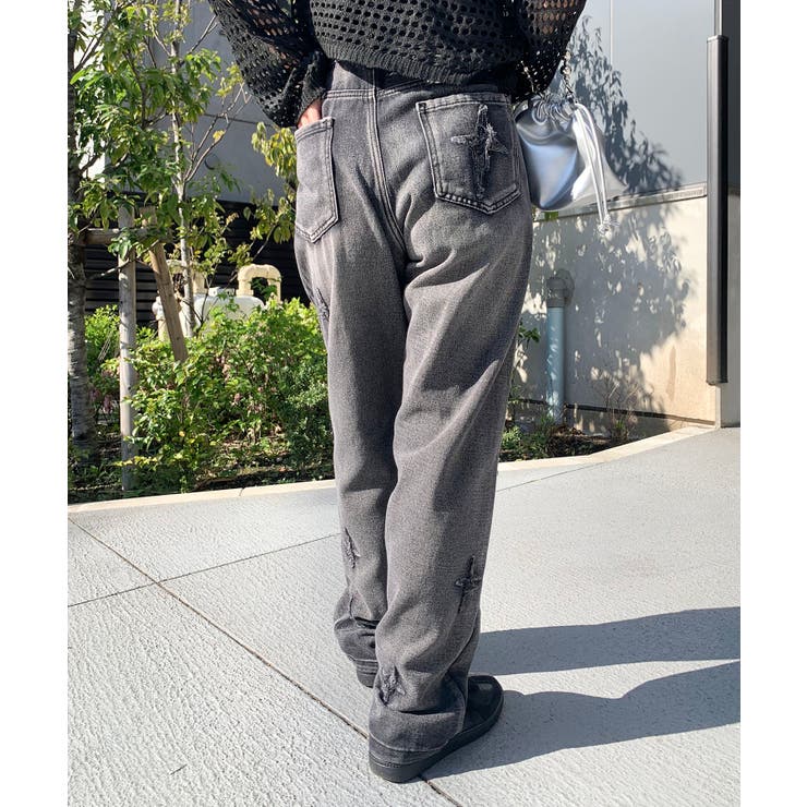 DOLCE&GABBANA vintage加工 ローライズデニム y2k Vintage Y2K Dolce & Gabbana low rise distressed stitched