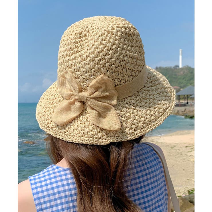 リボンテープ麦わらバケットハット | SHEPP | 詳細画像2