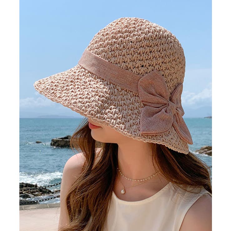 リボンテープ麦わらバケットハット | SHEPP | 詳細画像6