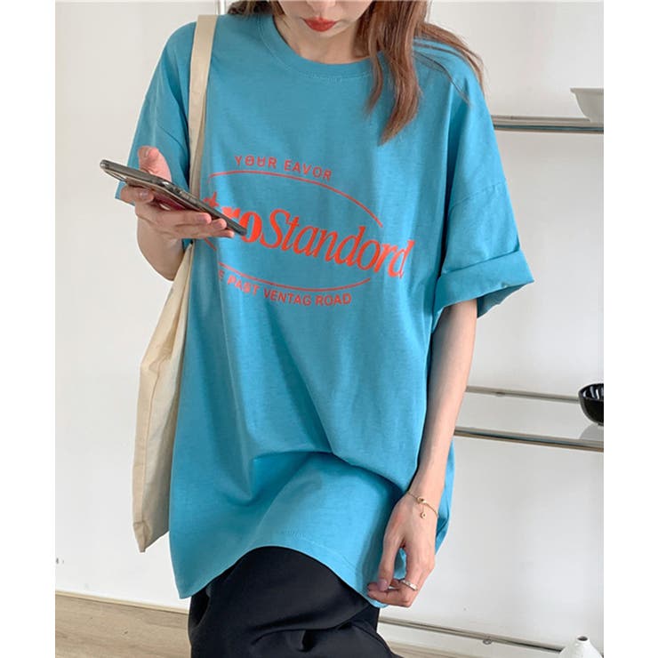 カラープリントビッグTシャツ | SHEPP | 詳細画像6 