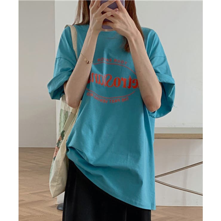 カラープリントビッグTシャツ[品番：ANCW0009981]｜SHEPP