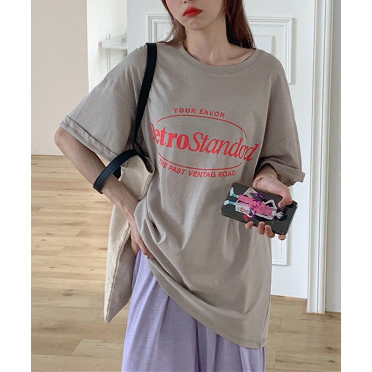 カラープリントビッグTシャツ | SHEPP | 詳細画像1 