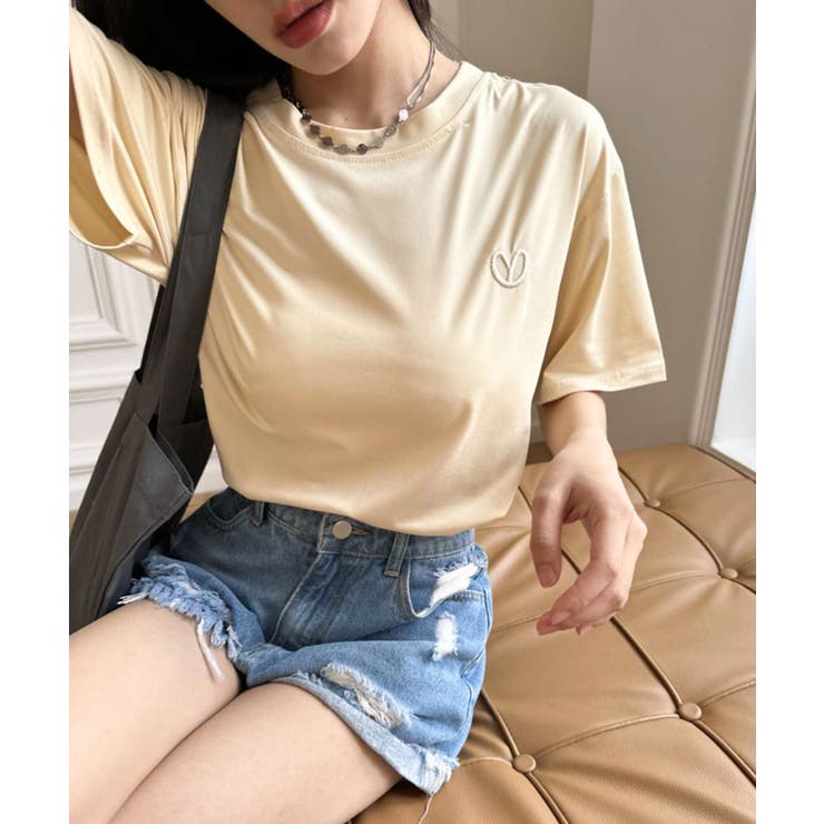 ハートロゴ刺繍Tシャツ | SHEPP | 詳細画像28 