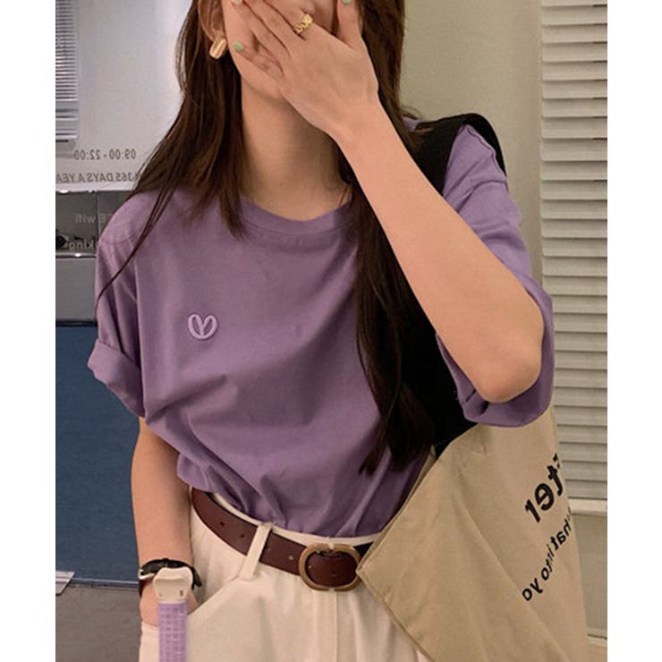 ハートロゴ刺繍Tシャツ | SHEPP | 詳細画像4 