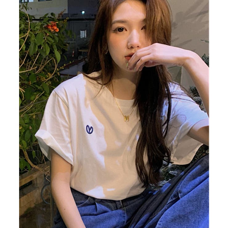 ハートロゴ刺繍Tシャツ | SHEPP | 詳細画像5 