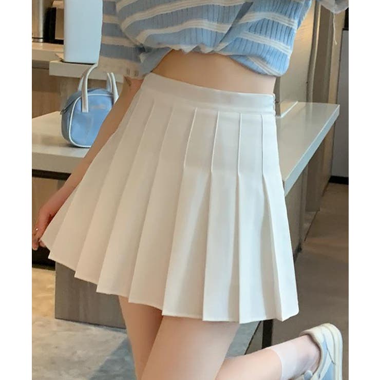 プリーツミニスカートスカパン[品番：ANCW0009998]｜SHEPP