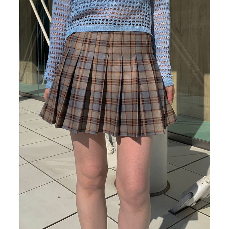 プリーツチェックミニスカート | SHEPP | 詳細画像6 