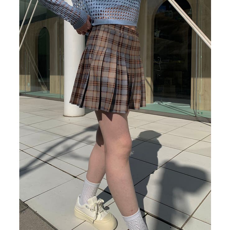 プリーツチェックミニスカート | SHEPP | 詳細画像9 