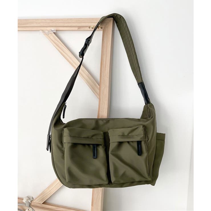 ナイロンダブルポケットショルダーBAG[品番：ANCW0000041