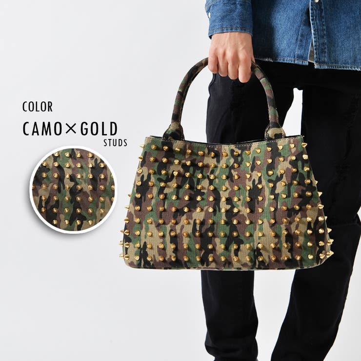 トートバッグ スタッズ メンズ[品番：OCGW0000680]｜ONE 4 PREMIUM