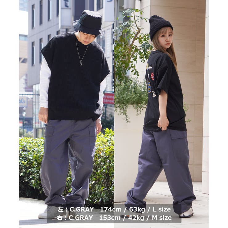 カーゴパンツ レディース ワイドパンツ[品番：OCGW0003022]｜ONE