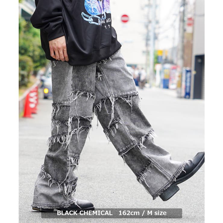 デニムパンツ ワイドパンツ デニム[品番：OCGW0003287]｜ONE 4