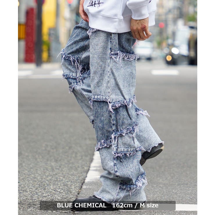 デニムパンツ ワイドパンツ デニム[品番：OCGW0003287]｜ONE 4