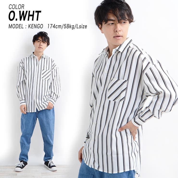 メンズ ストライプシャツ シャツジャケット ゆったり Y04344 楽天市場】【最大10％offクーポン&ポイント2倍】【送料無料