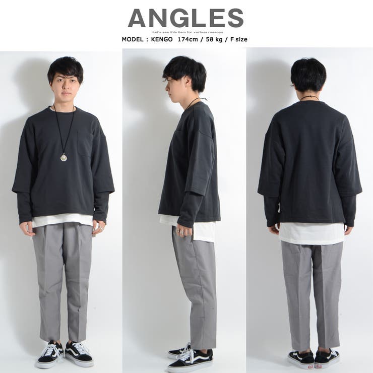 バイオウォッシュ裏毛フェイクBIGトレーナー 】スウェット[品番 