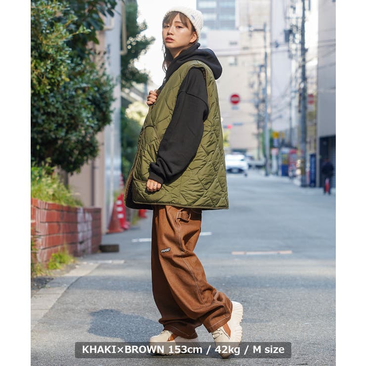 ◇ファー×キルティング リバーシブルベスト◇ キルティング