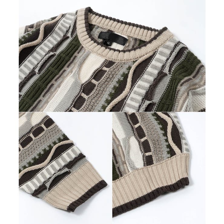 3D ニット メンズ[品番：OCGW0002960]｜ONE 4 PREMIUM（ワン
