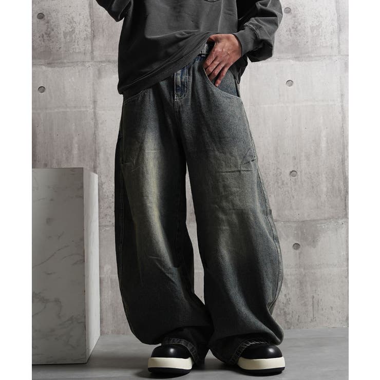 INDIGO | バレルレッグ ジーンズ メンズ | ONE 4 PREMIUM